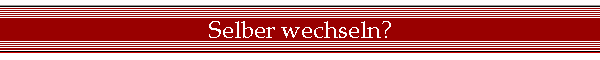 Selber wechseln?